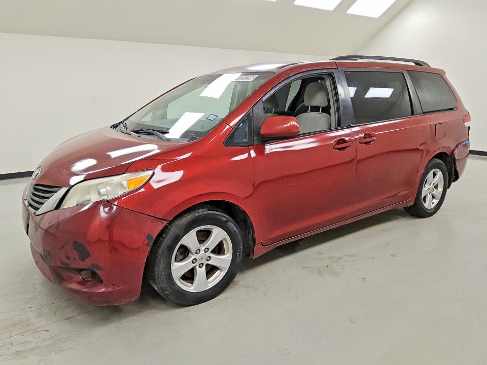 2014 Toyota Sienna VIN 5TDKK3DC5ES456430 COPART salvage auction — MECHANICAL, Tx - Certificate Of Title, sold $550 on 2026-07-07 (photo 1)