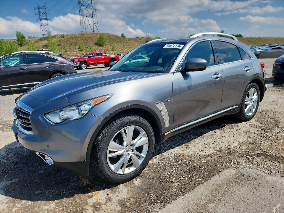 2014 Infiniti VIN JN8CS1MW9EM411946 COPART salvage auction — REAR END, Co - Salvage Title, sold $3,100 on 2026-07-22 (photo 1)