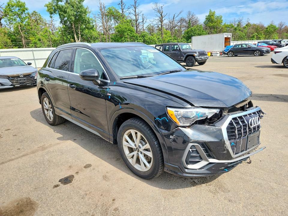 2021 Audi Q3 VIN WA1DECF31M1080652 COPART salvage auction — FRONT END, Ny - Mv-907A Salvage Certificate, sold $6,500 on 2026-07-20 (photo 4)