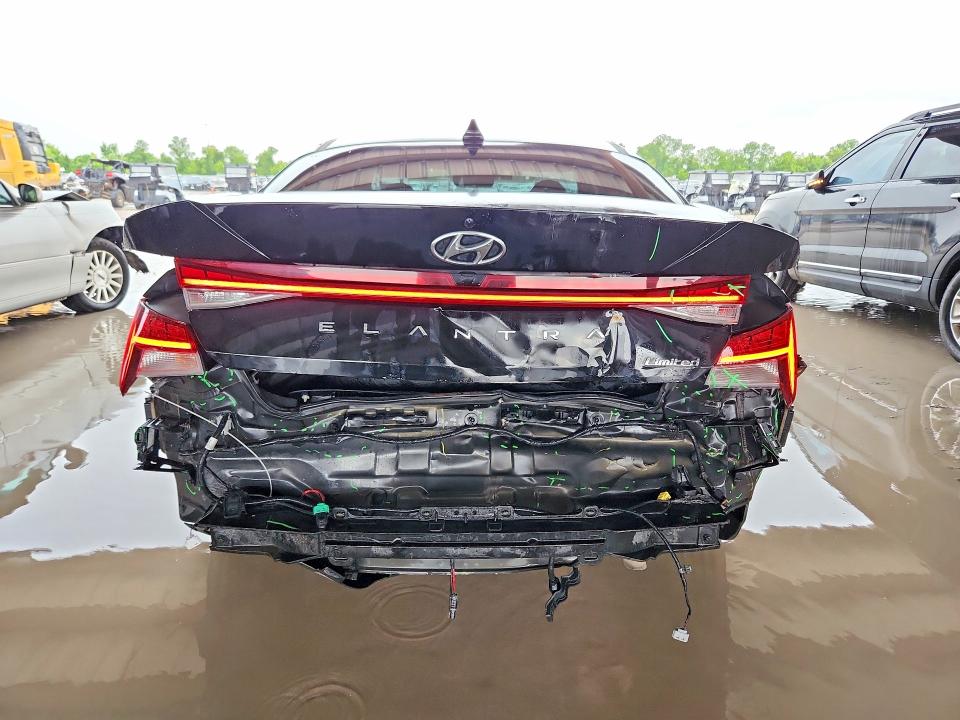 2023 Hyundai Elantra VIN KMHLP4AG3PU501801 COPART salvage auction — REAR END, Tx - Salvage Vehicle Title, sold $3,500 on 2026-07-24 (photo 6)