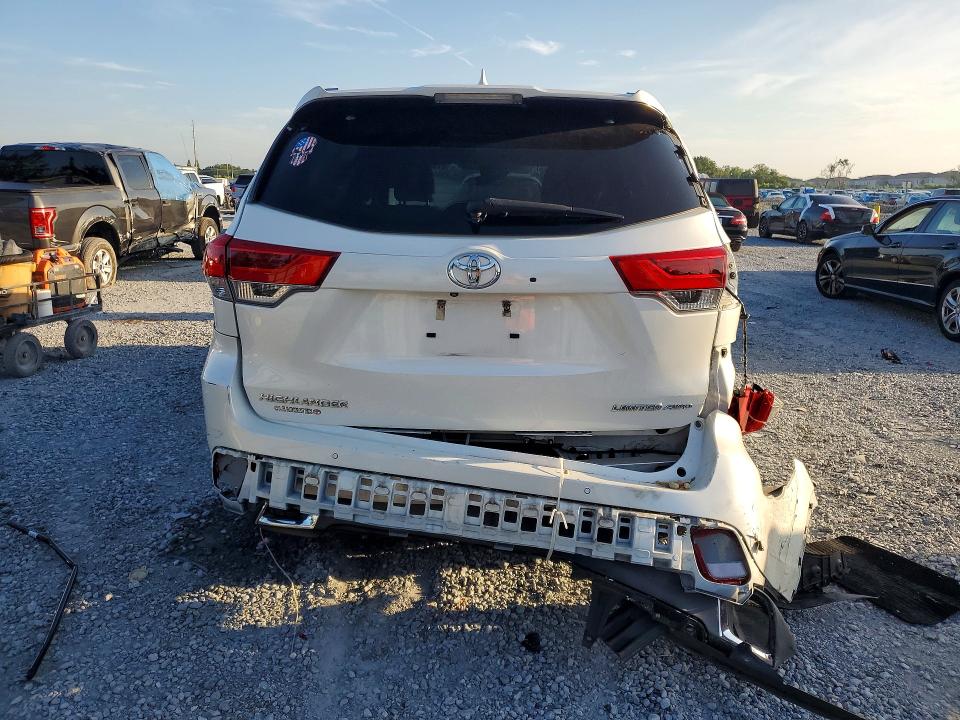 2019 Toyota Highlander VIN 5TDDZRFH4KS736609 COPART salvage auction — REAR END, Fl - Cert Of Title Slvg Rebuildable, sold $7,400 on 2026-07-06 (photo 6)