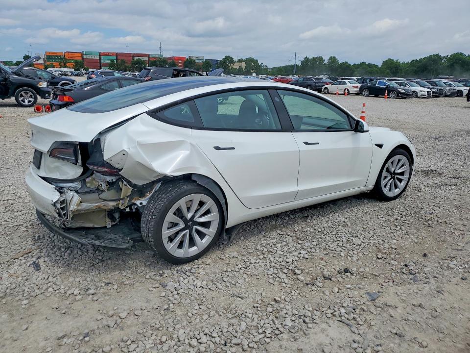 2023 Tesla Model 3 VIN 5YJ3E1EA0PF671640 COPART salvage auction — REAR END, Oh - Cert Of Title-Salvage, sold $7,500 on 2026-07-24 (photo 3)
