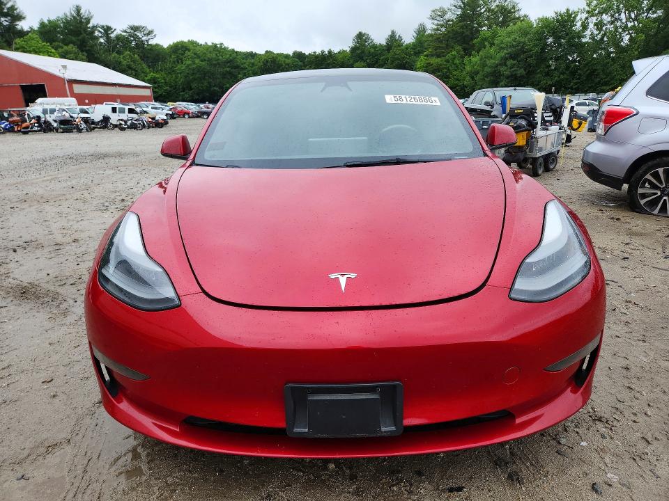 2023 Tesla Model 3 VIN 5YJ3E1EA3PF431725 COPART salvage auction — REAR END, Ma - Cert Of Title-Salvage, sold $5,700 on 2026-07-09 (photo 5)