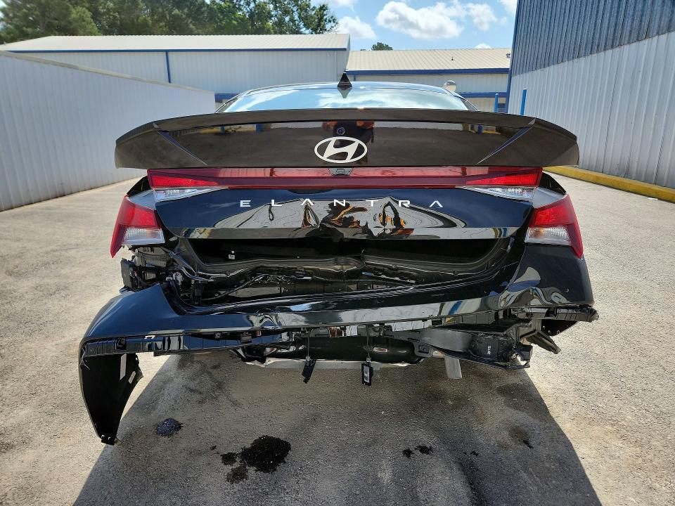 2026 Hyundai Elantra VIN KMHLM4DG9TU173864 COPART salvage auction — REAR END, Fl - Certificate Of Title, sold $9,400 on 2026-07-06 (photo 6)
