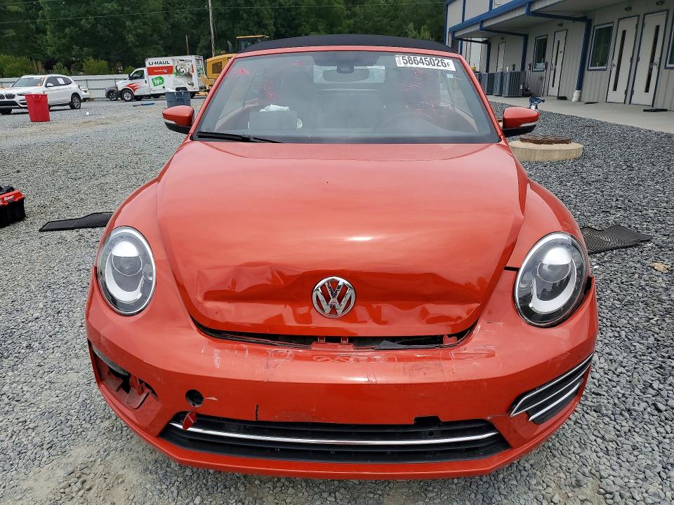 2017 Volkswagen Beetle VIN 3VW517AT2HM823149 COPART salvage auction — FRONT END, Nc - Salvage Certificate Of Title, sold $775 on 2026-07-23 (photo 5)