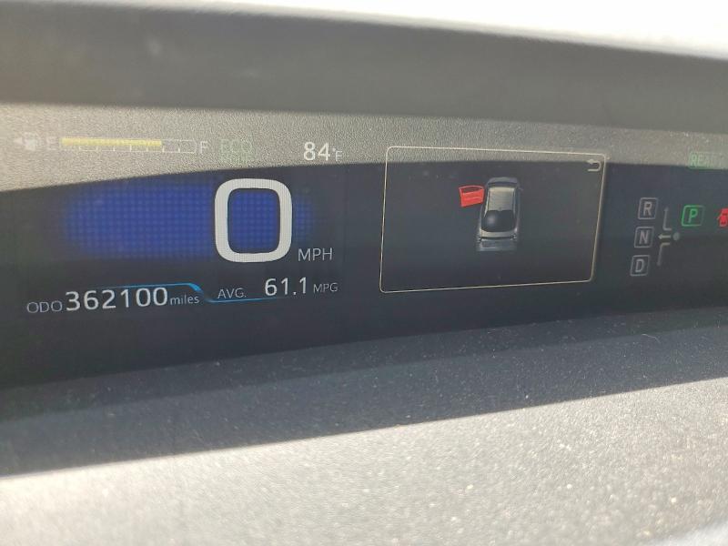 2016 Toyota Prius VIN JTDKARFU4G3524412 COPART salvage auction — REAR END, Ca - Salvage Certificate, sold $2,150 on 2026-07-02 (photo 9)