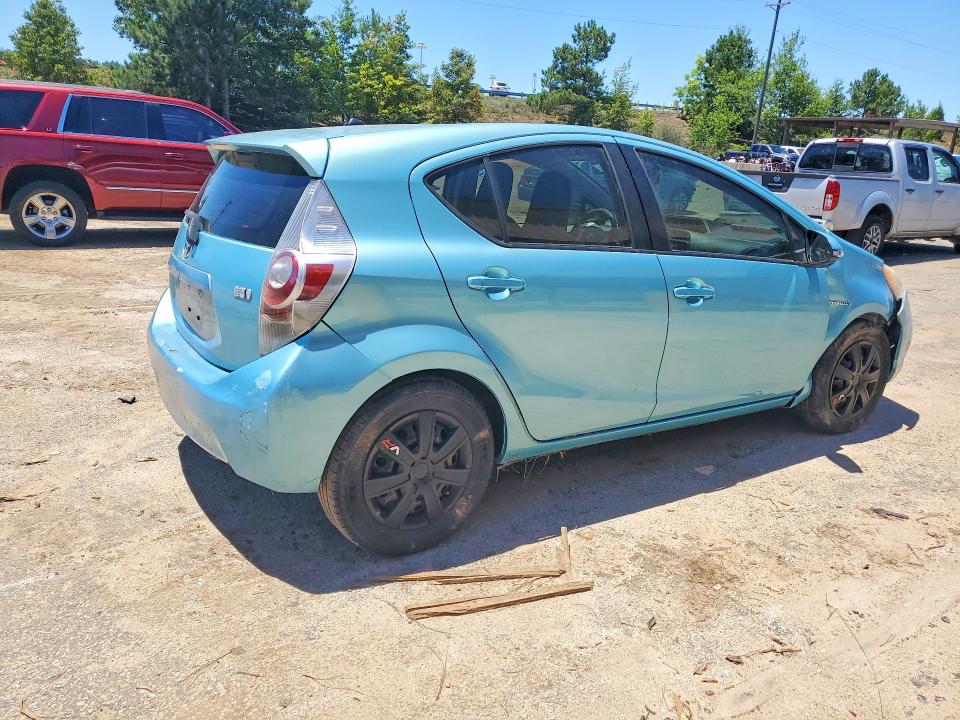 2012 Toyota Prius VIN JTDKDTB37C1018225 COPART salvage auction — REAR END, Sc - Cert Of Title-Salvage, sold $875 on 2026-07-17 (photo 3)