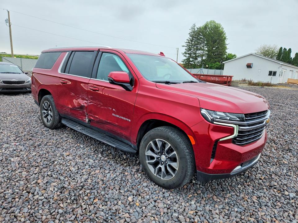 2021 Chevrolet Suburban VIN 1GNSKCKD7MR306707 COPART salvage auction — SIDE, In - Cert Of Title-Salvage Title, sold $17,875 on 2026-07-03 (photo 4)