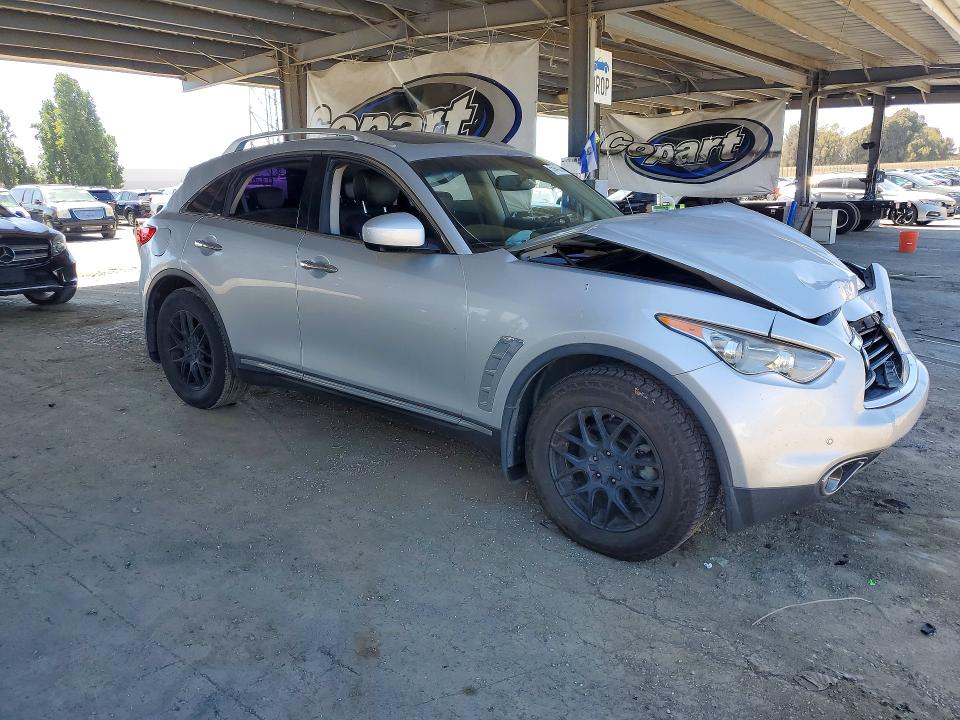 2013 Infiniti Fx VIN JN8CS1MU7DM141743 COPART salvage auction — FRONT END, Ca - Salvage Certificate, sold $500 on 2026-07-21 (photo 4)