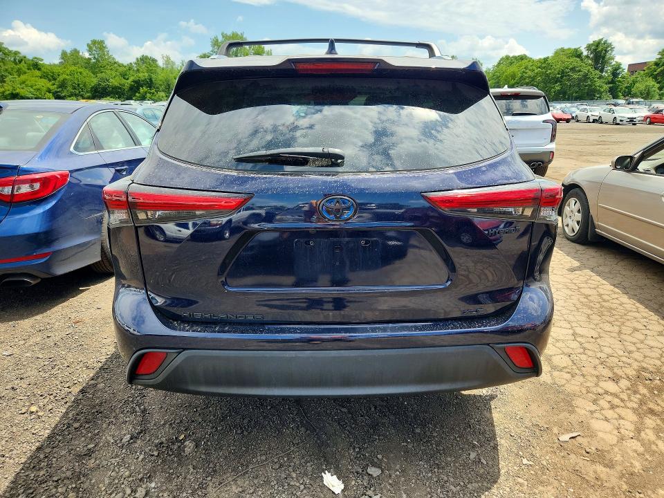 2021 Toyota Highlander VIN 5TDHBRCH9MS537259 COPART salvage auction — FRONT END, Ct - Cert Of Title-Salvage, sold $13,300 on 2026-07-10 (photo 6)