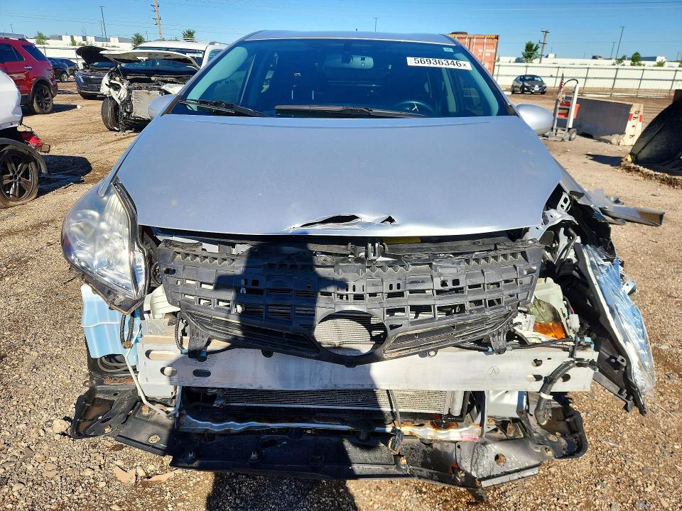2012 Toyota Prius VIN JTDKN3DU4C5489583 COPART salvage auction — FRONT END, Il - Salvage Certificate, sold $1,650 on 2026-07-21 (photo 5)