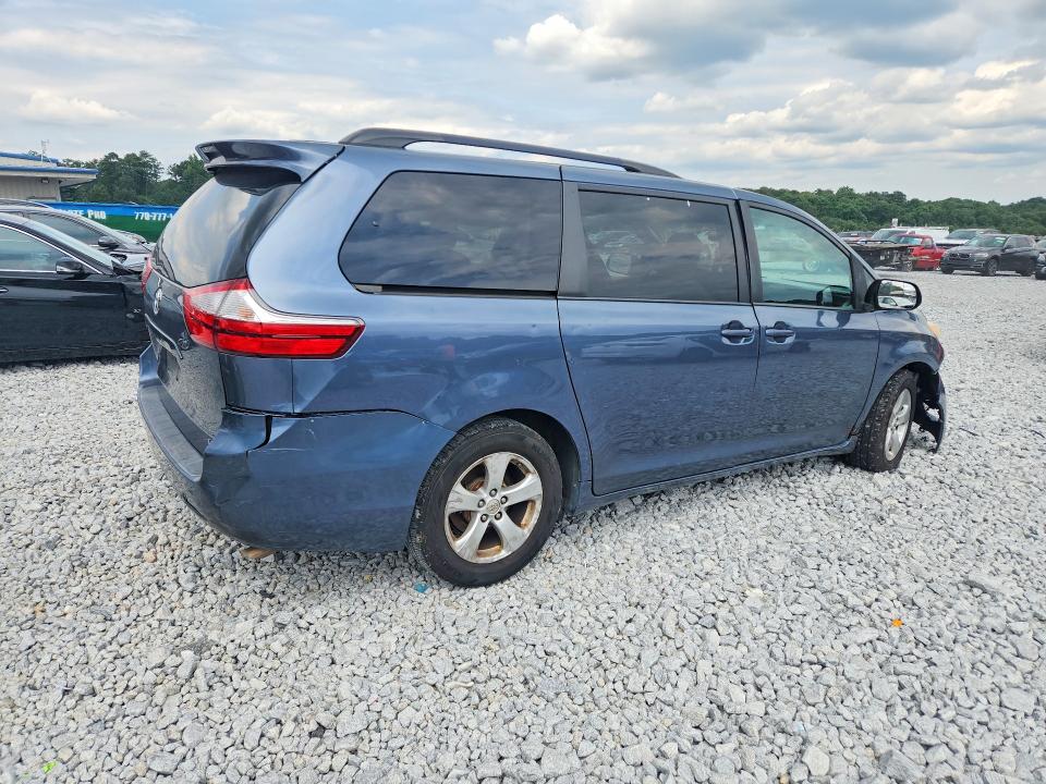2016 Toyota Sienna VIN 5TDKK3DCXGS727484 COPART salvage auction — FRONT END, Ga - Certificate Of Title (P), sold $4,750 on 2026-07-30 (photo 3)