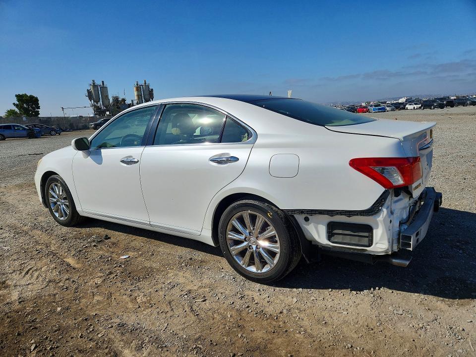 2008 Lexus Es 350 VIN JTHBJ46G682215172 COPART salvage auction — REAR END, CA - SALVAGE CERTIFICATE, sold $750 on 2026-07-28 (photo 2)