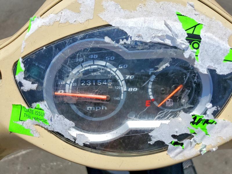 2014 Sym Fiddle ii VIN RFGBS1HE3EXAW1415 COPART salvage auction — FRONT END, Ca - Salvage Certificate, sold $225 on 2026-07-02 (photo 7)