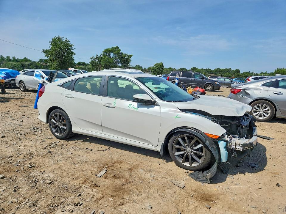 2019 Honda Civic VIN JHMFC1F35KX001257 COPART salvage auction — MECHANICAL, Md - Cert Of Salvage > 75% Damage, sold $3,400 on 2026-07-07 (photo 4)