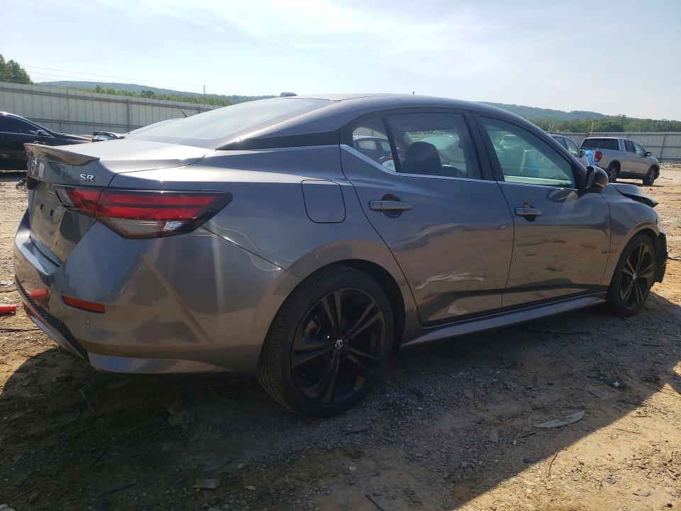 2020 Nissan Sentra VIN 3N1AB8DV5LY256697 COPART salvage auction — FRONT END, Wv - Certificate Of Title, sold $2,900 on 2026-07-09 (photo 3)