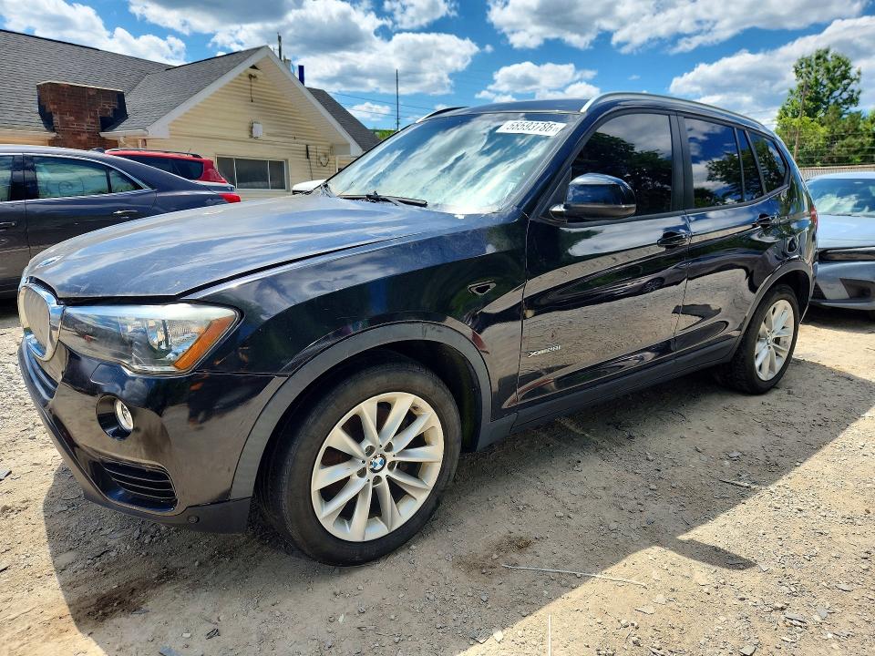 2015 BMW X3 VIN 5UXWX9C50F0D45105 COPART salvage auction — MECHANICAL, Oh - Cert Of Title-Salvage, sold $425 on 2026-07-29 (photo 1)