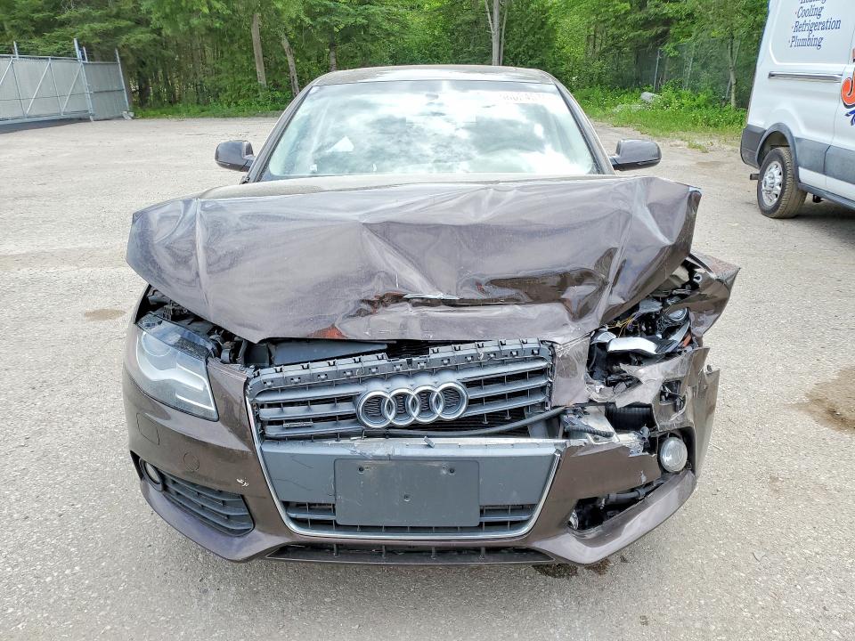 2011 Audi A4 VIN WAUFFCFL2BA101997 COPART salvage auction — FRONT END, ON - PERMIT SALVAGE, sold $300 on 2026-07-23 (photo 5)