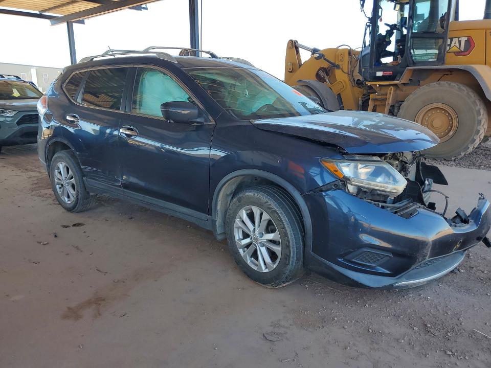 2016 Nissan Rogue VIN KNMAT2MT6GP626696 COPART salvage auction — FRONT END, Salvage Title, sold $175 on 2026-07-21 (photo 4)