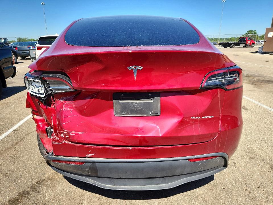 2024 Tesla Model y VIN 7SAYGAEEXRF181277 COPART salvage auction — REAR END, Oh - Cert Of Title-Salvage, sold $10,100 on 2026-07-08 (photo 6)
