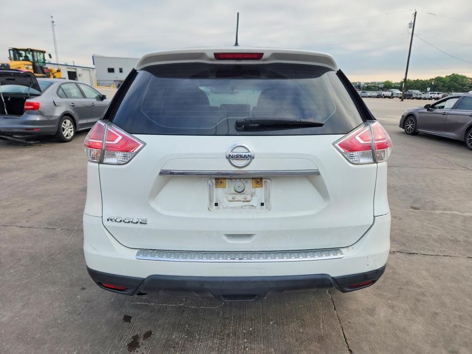 2016 Nissan Rogue VIN KNMAT2MT5GP593531 COPART salvage auction — FRONT END, Tx - Salvage Vehicle Title, sold $700 on 2026-07-13 (photo 6)