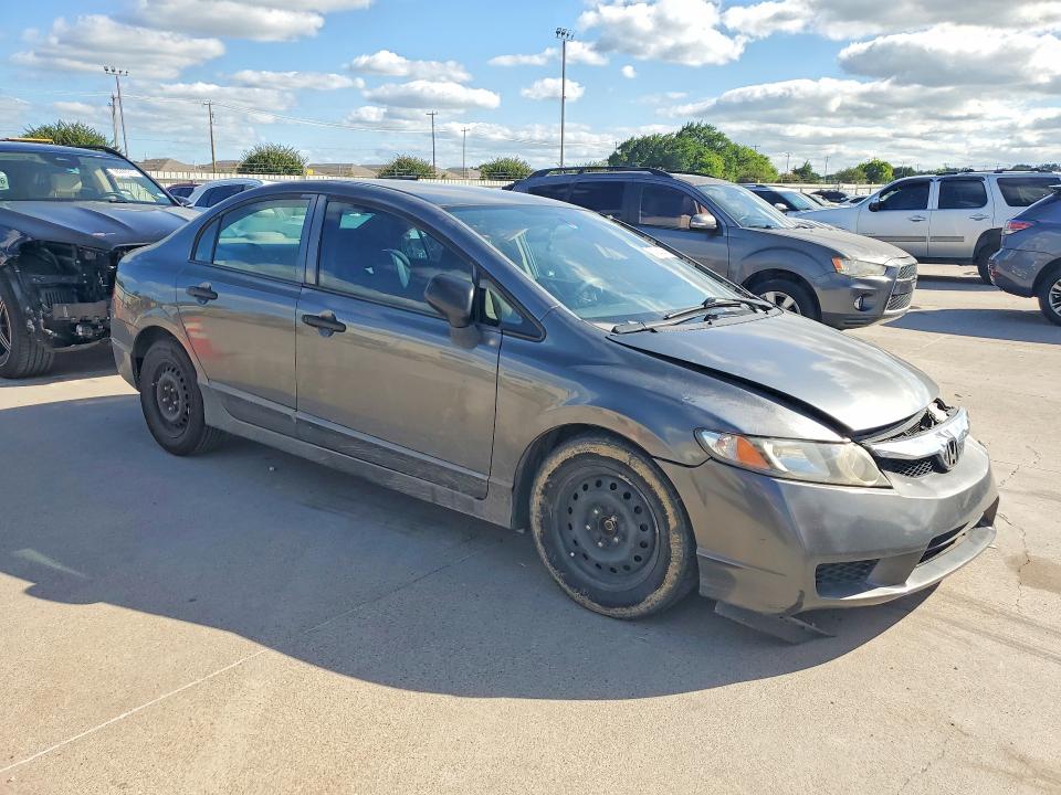 2010 Honda Civic VIN 2HGFA1F35AH314742 COPART salvage auction — DAMAGE HISTORY, Tx - Salvage Vehicle Title, sold $650 on 2026-07-02 (photo 4)
