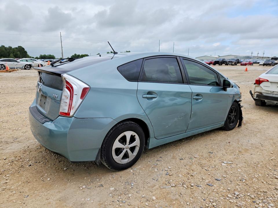 2013 Toyota Prius VIN JTDKN3DU9D1633394 COPART salvage auction — FRONT END, Tx - Salvage Vehicle Title, sold $1,600 on 2026-07-16 (photo 3)