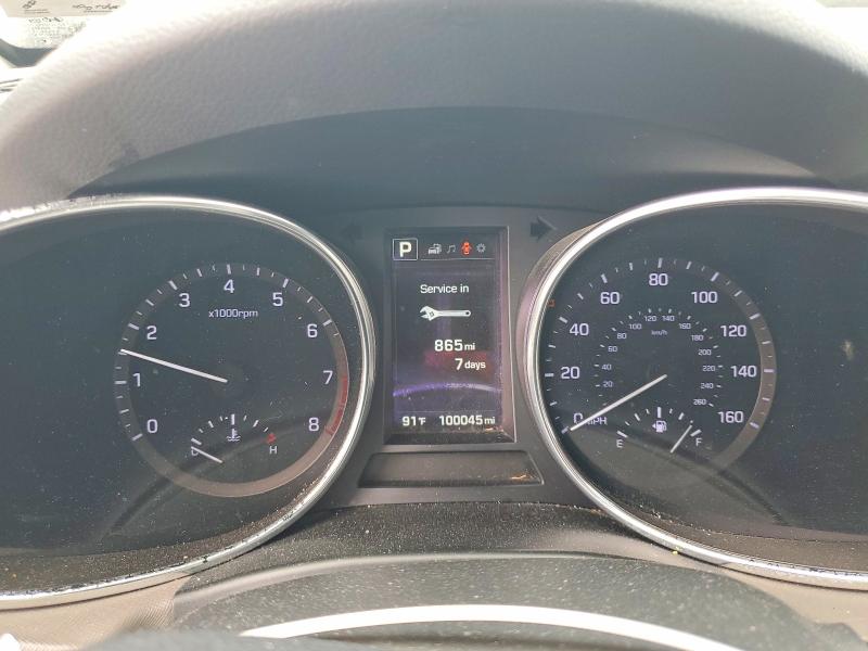 2017 Hyundai Santa fe VIN KM8SN4HF5HU175273 COPART salvage auction — FRONT END, Va - Cert Of Title - Salvage, sold $1,950 on 2026-07-08 (photo 9)