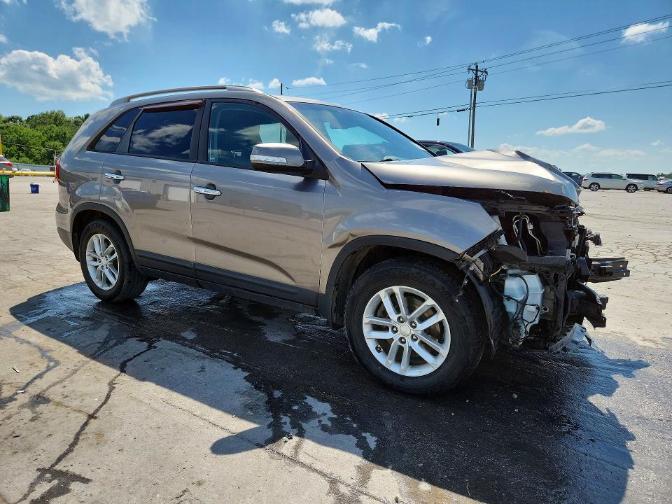 2015 Kia Sorento VIN 5XYKT3A69FG659945 COPART salvage auction — FRONT END, Tn - Salvage Certificate, sold $625 on 2026-07-13 (photo 4)