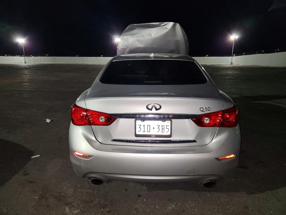 2016 Infiniti Q50 VIN JN1CV7AP7GM202231 COPART salvage auction — FRONT END, Nv - Salvage Title, sold $550 on 2026-07-16 (photo 6)