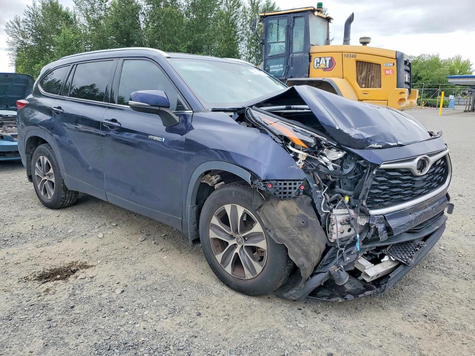2021 Toyota Highlander VIN 5TDGBRCH3MS519139 COPART salvage auction — FRONT END, Wa - Bill Of Sale, sold $12,999 on 2026-07-27 (photo 4)