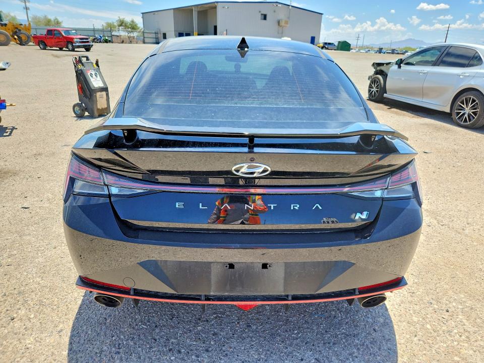 2022 Hyundai Elantra VIN KMHLW4AK8NU001346 COPART salvage auction — FRONT END, Az - Cert Of Title - Salvage, sold $5,200 on 2026-07-08 (photo 6)