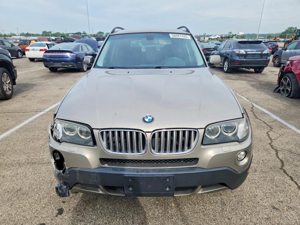 2008 BMW X3 VIN WBXPC93448WJ21537 COPART salvage auction — FRONT END, Oh - Cert Of Title-Salvage, sold $1,050 on 2026-07-08 (photo 5)