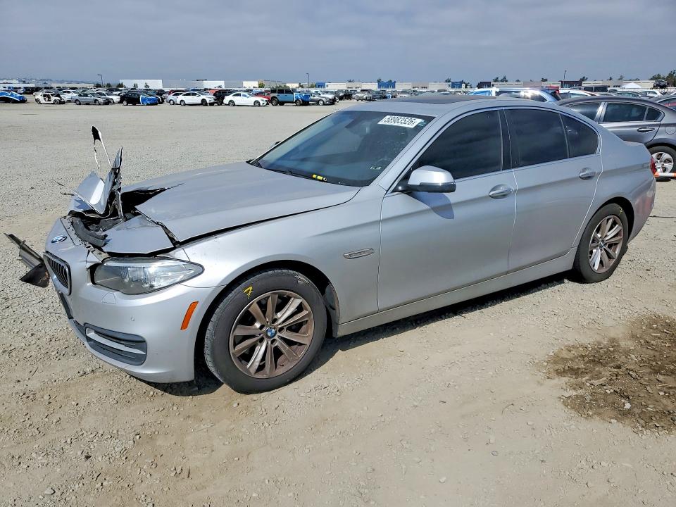 2014 BMW 5 series VIN WBA5A5C5XED510778 COPART salvage auction — ENGINE BURN, Ca - Salvage Certificate, sold $275 on 2026-07-28 (photo 1)