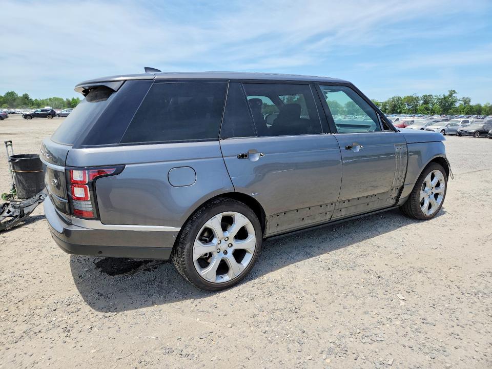 2017 Land rover RANGE ROVER VIN SALGS5FE9HA334311 COPART salvage auction — FRONT END, Va - Cert Of Title - Salvage, sold $6,000 on 2026-07-15 (photo 3)
