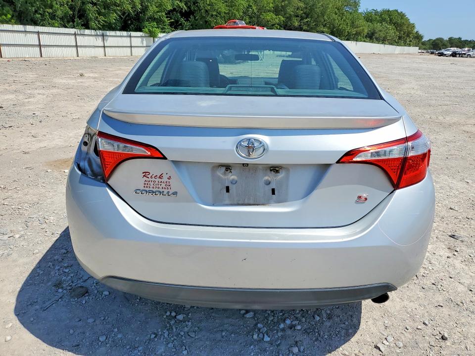 2014 Toyota Corolla VIN 5YFBURHE2EP099130 COPART salvage auction — FRONT END, OK - CERT OF TITLE-SALVAGE, sold $2,450 on 2026-07-30 (photo 6)