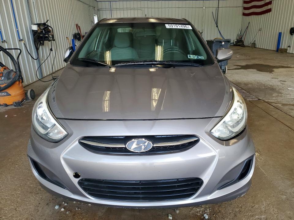 2017 Hyundai Accent VIN KMHCT4AE6HU364204 COPART salvage auction — FRONT END, Pa - Cert Of Title, sold $825 on 2026-07-22 (photo 5)