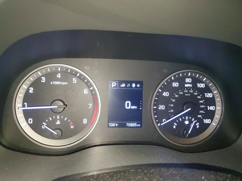 2017 Hyundai Tucson VIN KM8J23A43HU448055 COPART salvage auction — HAIL, Az - Cert Of Title - Salvage, sold $5,500 on 2026-08-02 (photo 9)