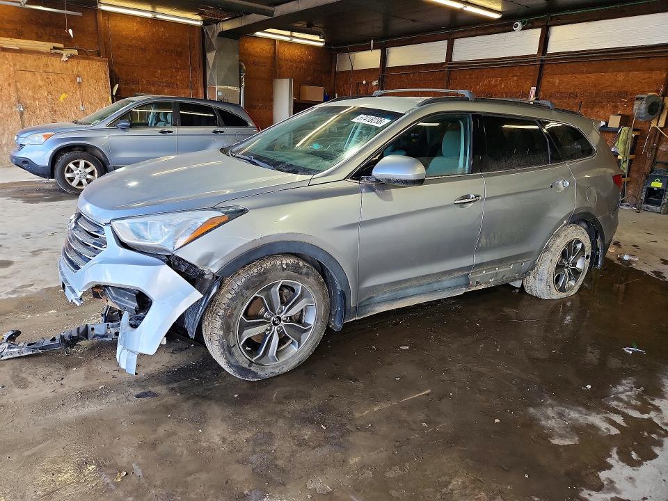 2014 Hyundai Santa fe VIN KM8SMDHF3EU066924 COPART salvage auction — FRONT END, Pa - Certificate Of Salvage, sold $1,500 on 2026-07-16 (photo 1)
