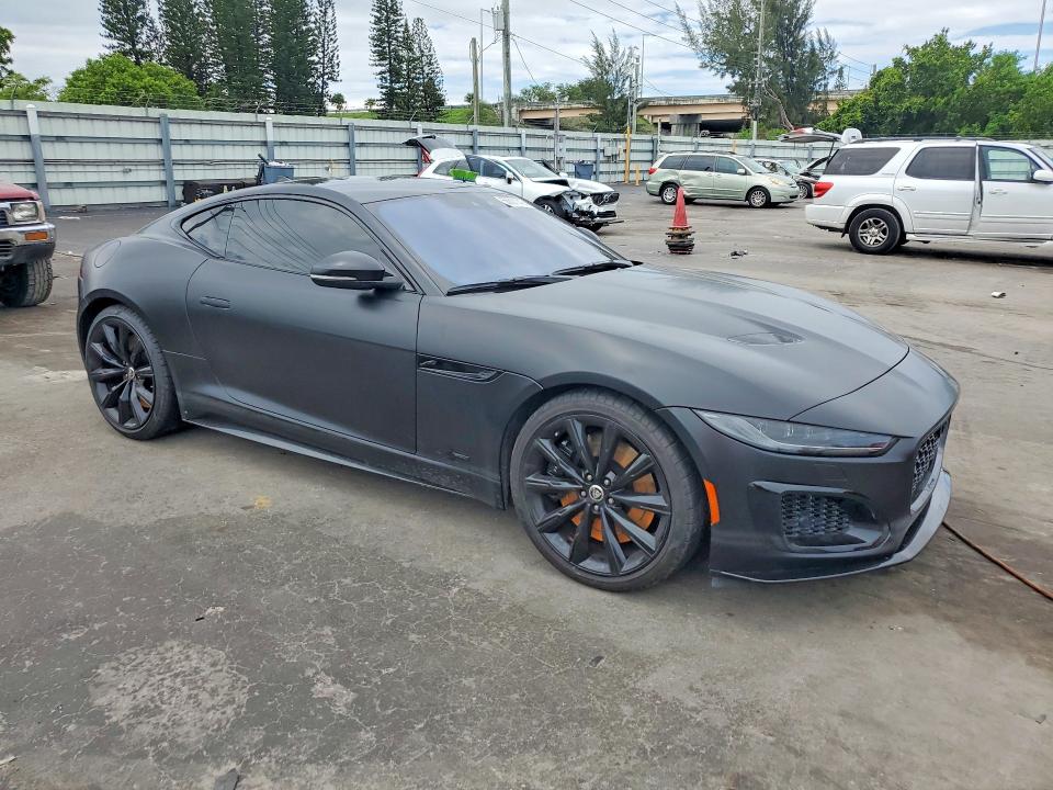 2024 Jaguar F-type VIN SAJD51FE6RCK85845 COPART salvage auction — WATER/FLOOD, Fl - Cert Of Title-Slvg Rebld Flood, sold $38,000 on 2026-08-31 (photo 4)