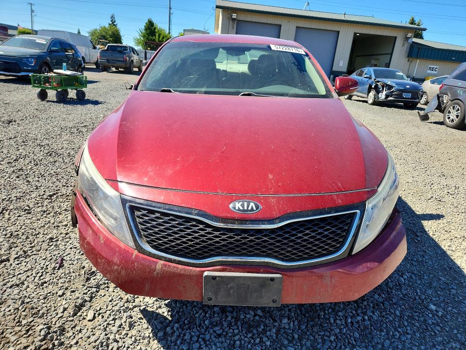 2014 Kia Optima VIN 5XXGM4A71EG265442 COPART salvage auction — FRONT END, Or - Salvage Title Certificate, sold $200 on 2026-07-28 (photo 5)