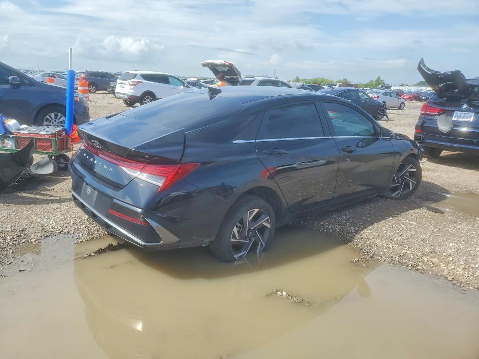 2024 Hyundai Elantra VIN KMHLS4DG7RU681264 COPART salvage auction — FRONT END, TX - SALVAGE VEHICLE TITLE (P), sold $1,500 on 2026-07-16 (photo 3)