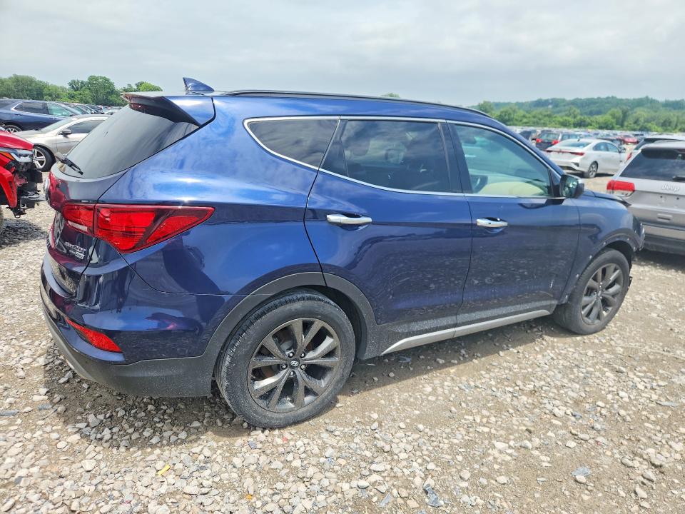 2018 Hyundai Santa fe VIN 5XYZWDLA5JG565647 COPART salvage auction — FRONT END, Il - Salvage Certificate, sold $3,950 on 2026-07-13 (photo 3)