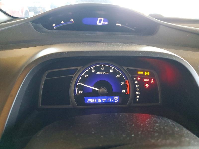 2010 Honda Civic VIN 2HGFA1F52AH588143 COPART salvage auction — ROOF, CA - SALVAGE CERTIFICATE, sold $825 on 2026-07-09 (photo 9)