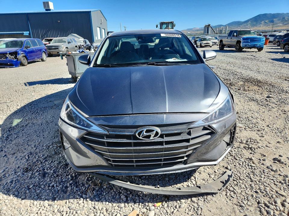 2019 Hyundai Elantra VIN KMHD84LF7KU869705 COPART salvage auction — FRONT END, Ut - Salvage Certificate, sold $3,900 on 2026-07-28 (photo 5)