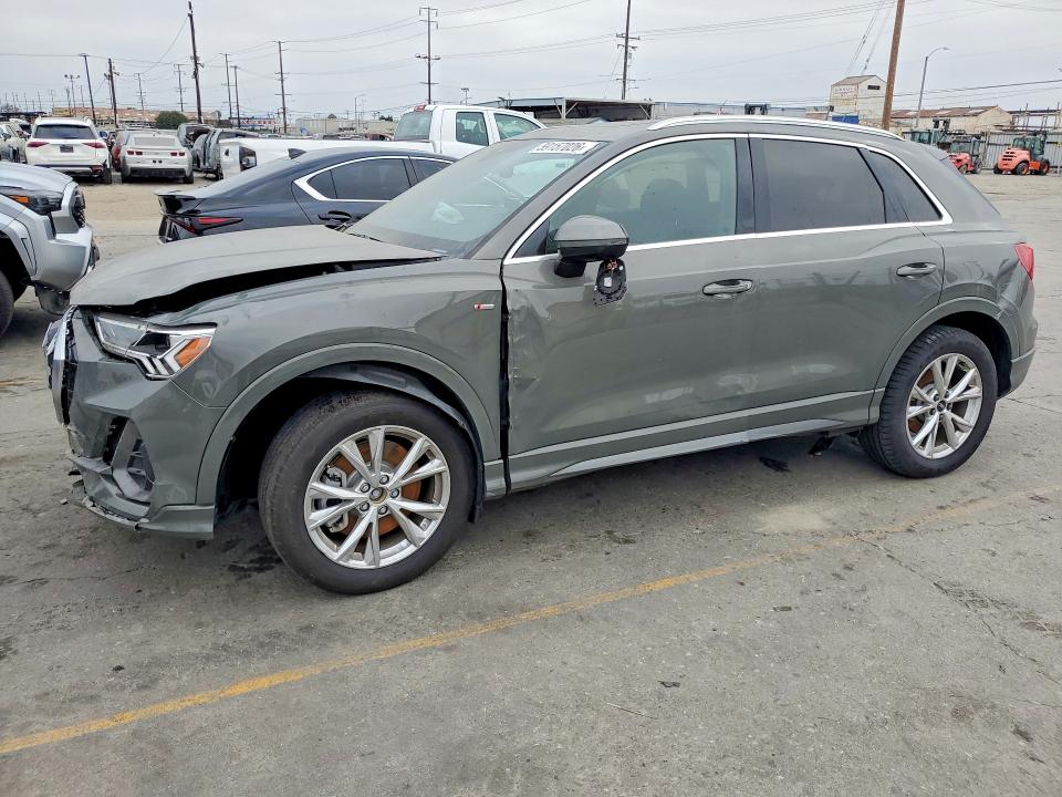 2025 Audi Q3 VIN WA1EECF37S1007299 COPART salvage auction — FRONT END, Id - Dis/Dlr/Exp Only Salvage Title, sold $8,100 on 2026-07-13 (photo 1)