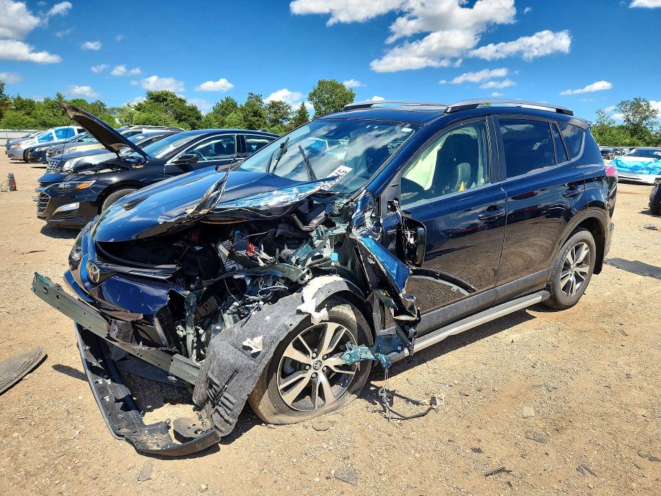 2018 Toyota Rav 4 VIN JTMRFREV2JJ742927 COPART salvage auction — FRONT END, Il - Salvage Certificate, sold $3,800 on 2026-07-28 (photo 1)