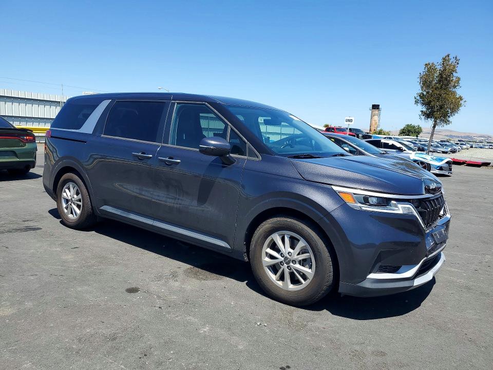2022 Kia Carnival VIN KNDNB4H31N6156641 COPART salvage auction — FRONT END, Ca - Salvage Certificate, sold $7,700 on 2026-07-13 (photo 4)