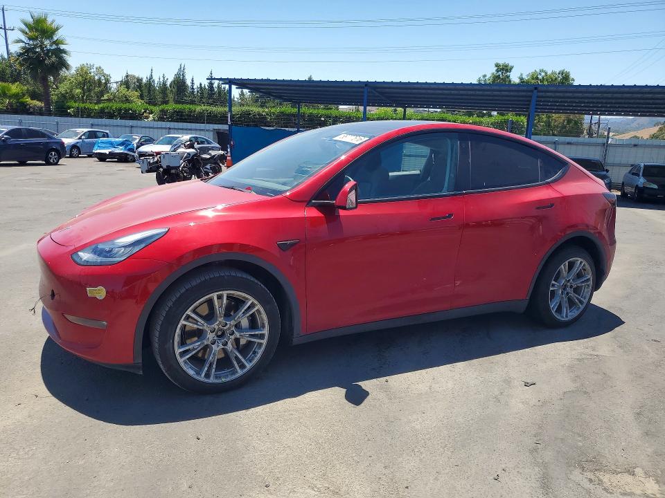 2021 Tesla Model y VIN 5YJYGDEE7MF271848 COPART salvage auction — SIDE, Ca - Salvage Certificate, sold $6,100 on 2026-07-23 (photo 1)