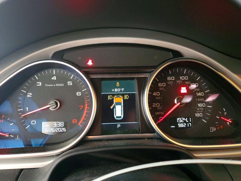 2015 Audi Q7 VIN WA1DGAFE6FD031173 COPART salvage auction — FRONT END, Pa - Certificate Of Salvage, sold $1,900 on 2026-07-29 (photo 9)